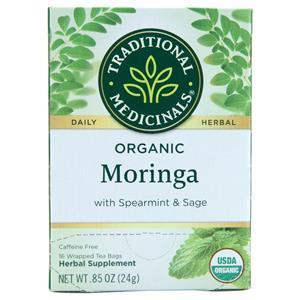 Traditional Medicinals Organic Daily Herbal Tea Moringa with Spearmint & Sage 16 pckts