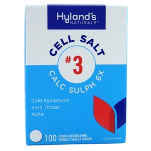 Hylands Homeopathic Cell Salt #3 Calc Sulph 6X  100 tabs