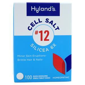 Hylands Homeopathic Cell Salt #12 Silicea 6X  100 tabs