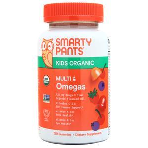 Smarty Pants Kids Organic Multi & Omegas - Gummies Mixed Berry & Cherry 120 gummy