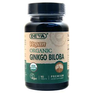 Deva Nutrition Vegan Organic Ginkgo Biloba (300mg)  90 tabs