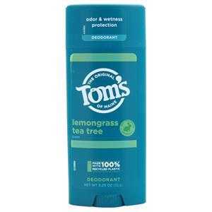Tom's Of Maine Aluminum-Free Deodorant Lemongrass Tea Tree 3.25 oz