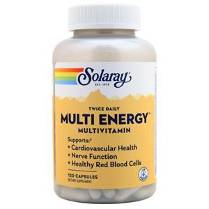 Solaray Twice Daily Multi Energy  120 caps