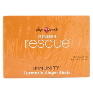 The Ginger People Ginger Rescue Ginger Shots - Immunity Turmeric 12 count