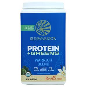 SunWarrior Warrior Blend - Plant Based Organic Protein + Greens Vanilla 750 grams