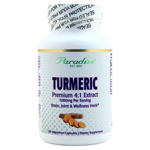 Paradise Herbs Turmeric Premium 4:1 Extract  180 vcaps
