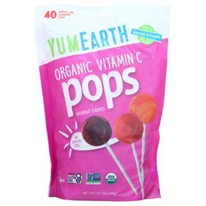 YumEarth Organic Vitamin C Pops Assorted Flavors 8.7 oz