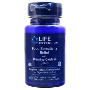 Life Extension Food Sensitivity Relief with Diamine Oxidase (DAO)  60 vcaps