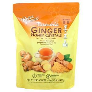 Prince of Peace Ginger Honey Crystals - Instant Beverage Turmeric 25 pckts