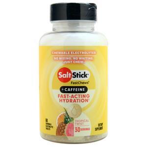 Saltstick FastChews + Caffeine Tropical Twist 60 tabs