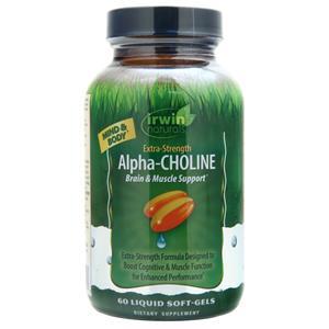 Irwin Naturals Alpha-Choline Brain & Muscle Support - Extra Strength  60 sgels