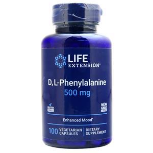 Life Extension D, L-Phenylalanine (500mg)  100 vcaps
