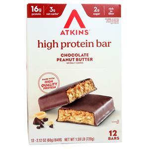 Atkins High Protein Bar Chocolate Peanut Butter 12 bars