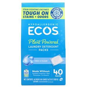 ECOS Laundry Detergent Packs Free & Clear 40 pack