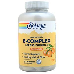 Solaray High Potency B-Complex Stress Formula Chewables Natural Orange 50 chews