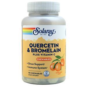 Solaray Quercetin & Bromelain plus Vitamin C Chewables Natural Orange 90 chews