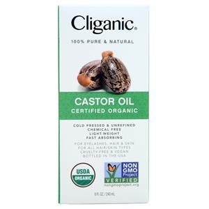 Cliganic Organic Castor Oil  8 fl.oz