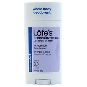 Lafe's Natural Bodycare Deodorant Stick Unscented 2.25 oz