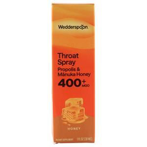 Wedderspoon Propolis & Manuka Honey Throat Spray Honey 1 fl.oz