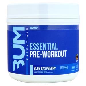 Raw X Bum Essential Pre-Workout Blue Raspberry 420 grams
