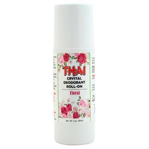 Deodorant Stones of America Thai Crystal Deodorant Roll-On Floral 3 oz