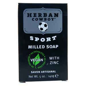 Herban Cowboy Vegan Milled Bar Soap Sport 5 oz