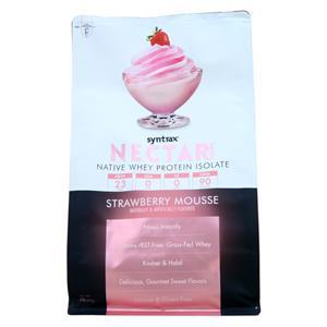 Syntrax Nectar Sweets Native Whey Protein Isolate Strawberry Mousse 2 lbs