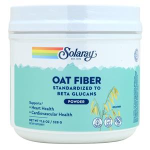 Solaray Oat Fiber Powder Unflavored 11.6 oz