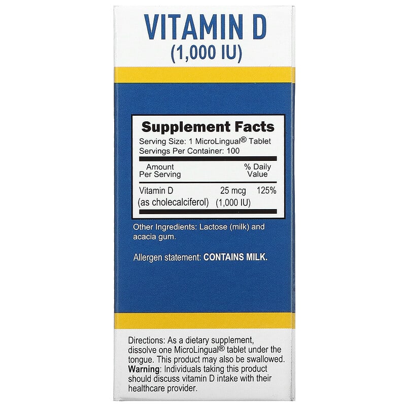 Superior Source MicroLingual Extra Strength D3 (1000IU)  100 tabs