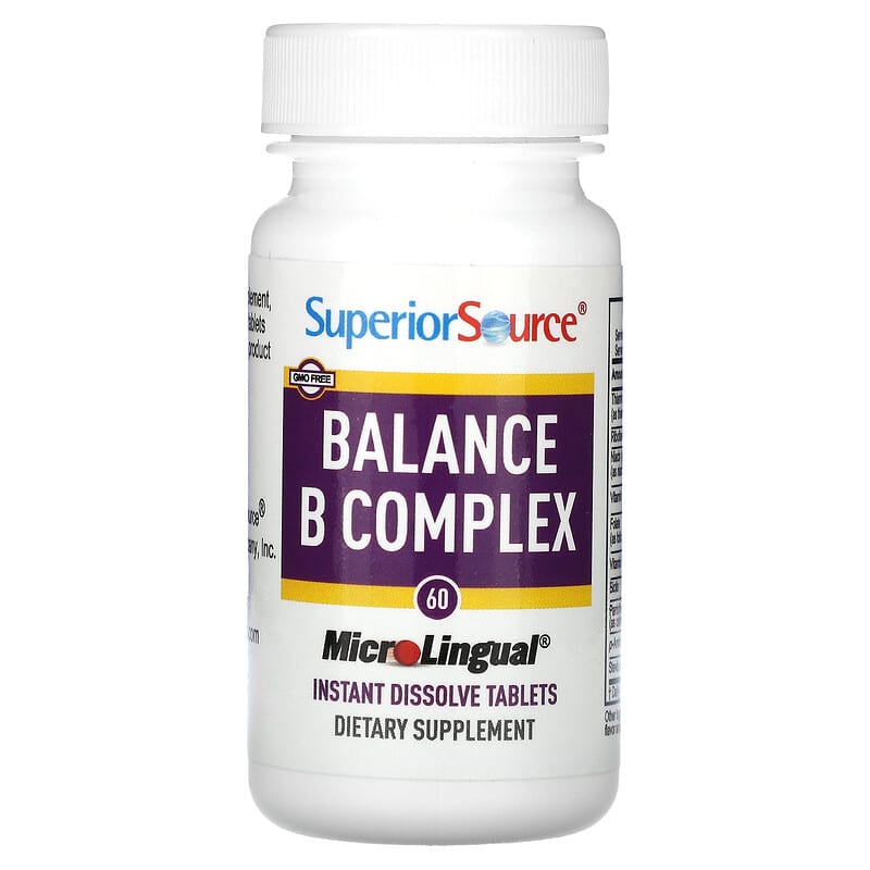 Superior Source MicroLingual Balance B Complex  60 tabs