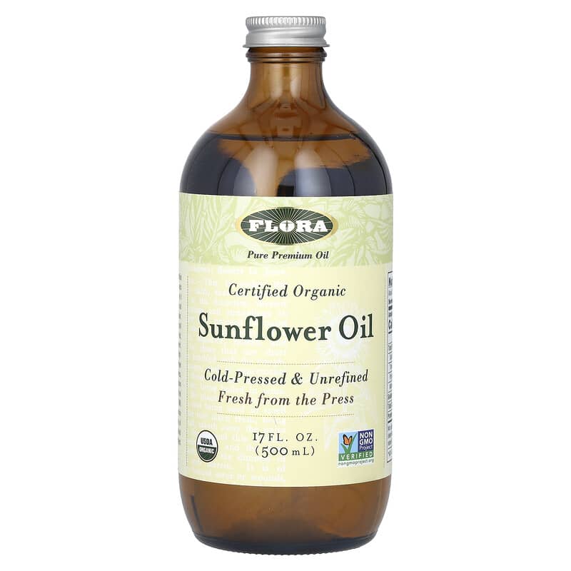 Flora Certified Organic Sunflower Oil  17 fl.oz