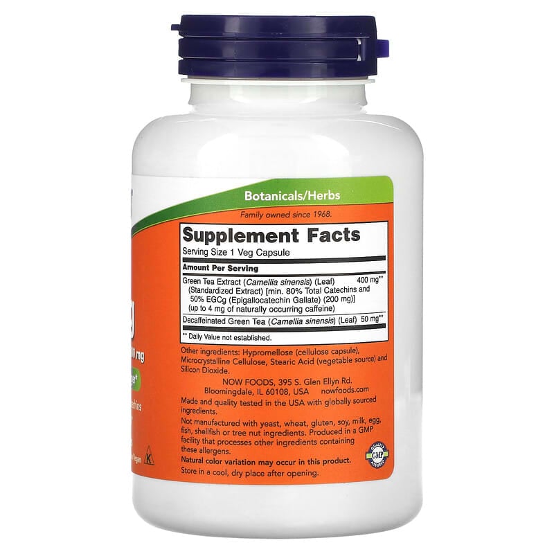 Now EGCg Green Tea Extract (400mg)  180 vcaps