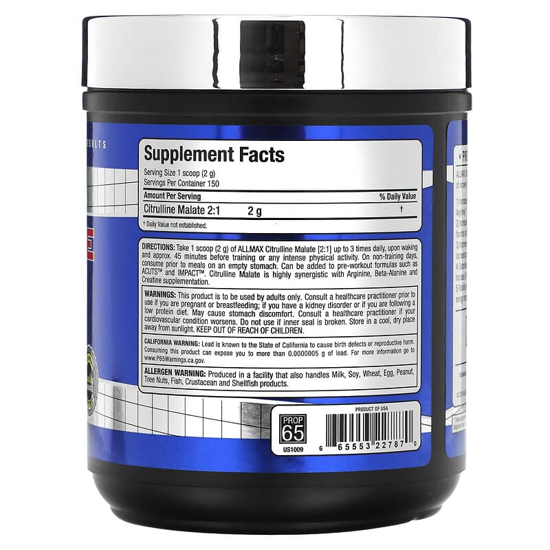 Allmax Nutrition Citrulline + Malate 2:1  300 grams