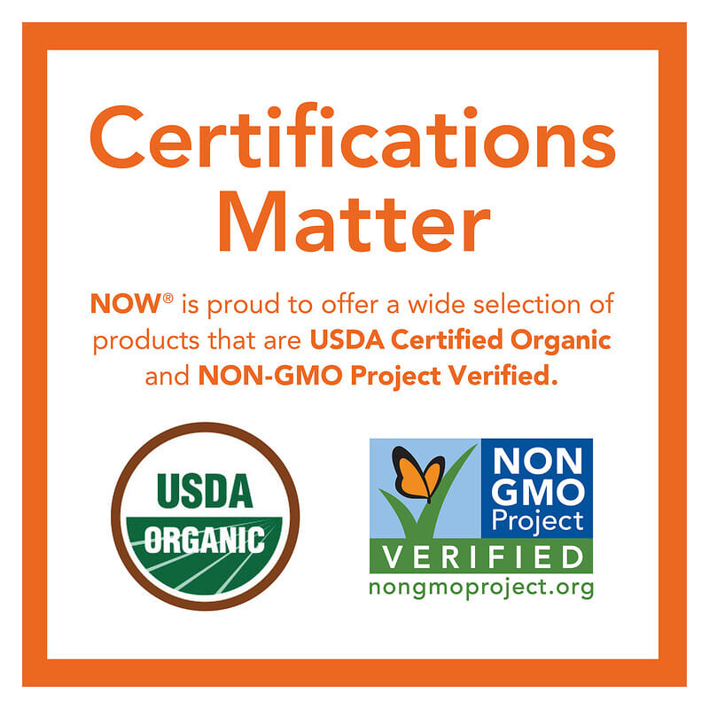 Now Psyllium Husk Powder - Certified Organic  12 oz