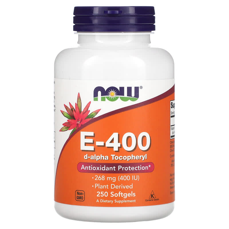 Now E-400 (d-alpha Tocopheryl)  250 sgels
