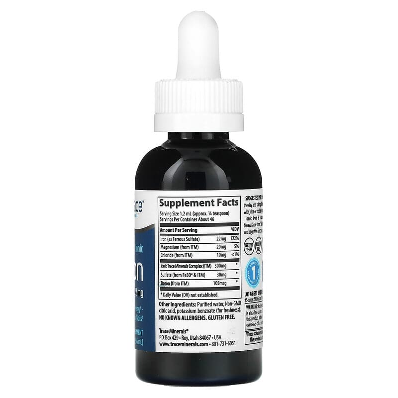 Trace Minerals Research Ionic Iron (22mg)  2 fl.oz