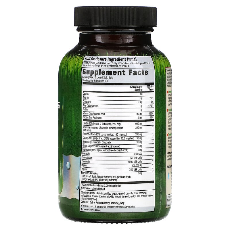 Irwin Naturals Inflamma-Less  80 sgels