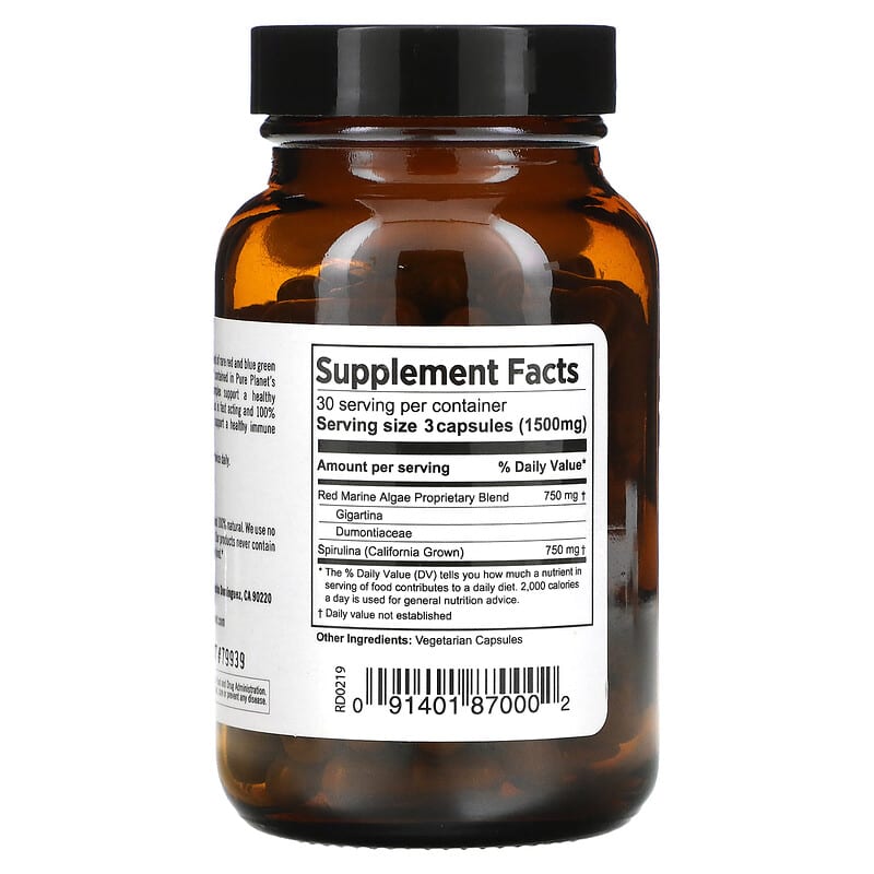 Pure Planet Red Marine Algae Plus  90 vcaps