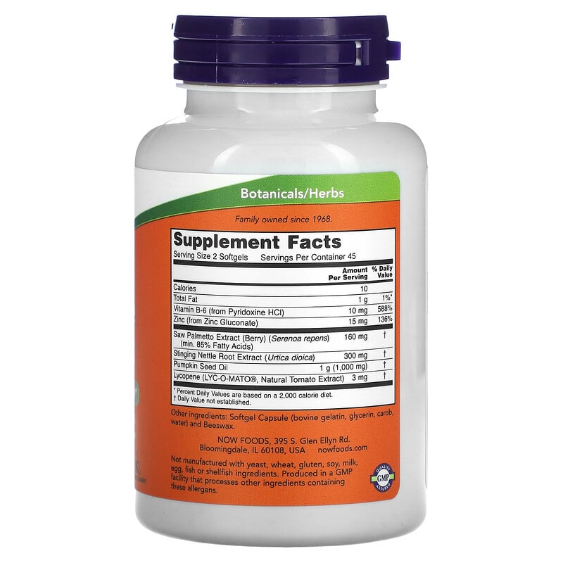 Now Prostate Support  90 sgels