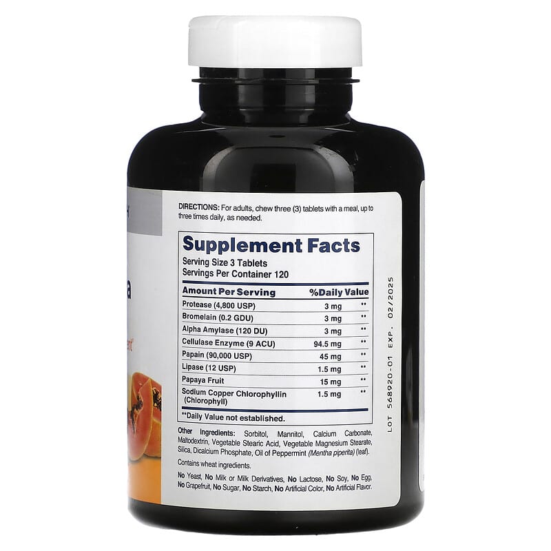 American Health Chewable Super Papaya Enzyme Plus  360 tabs