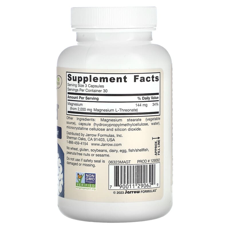 Jarrow MagMind - Magnesium L-Threonate  90 vcaps