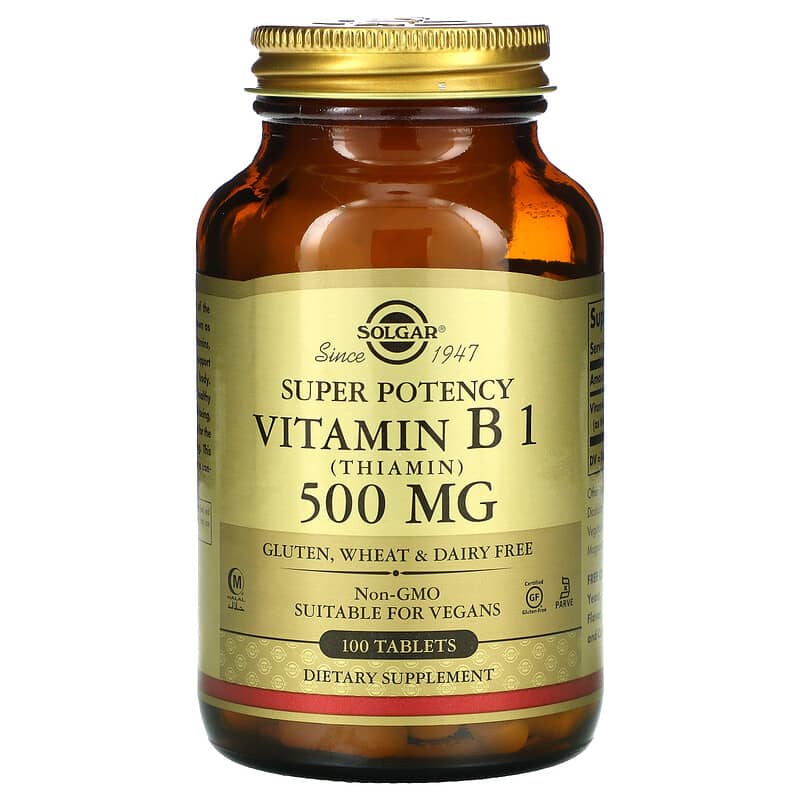 Solgar Vitamin B 1 (500mg) - Super Potency  100 tabs