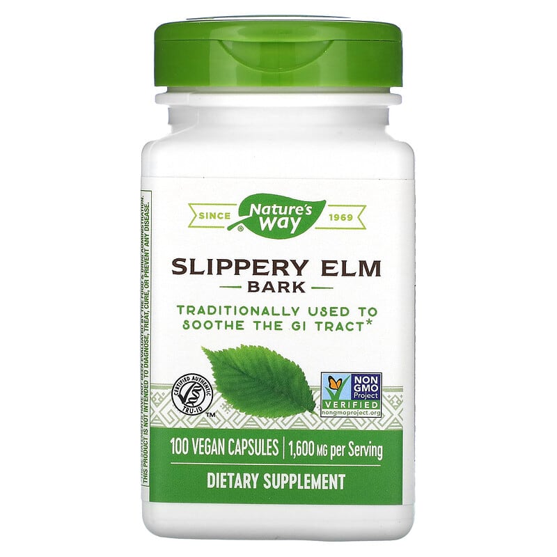 Nature's Way Slippery Elm Bark  100 vcaps