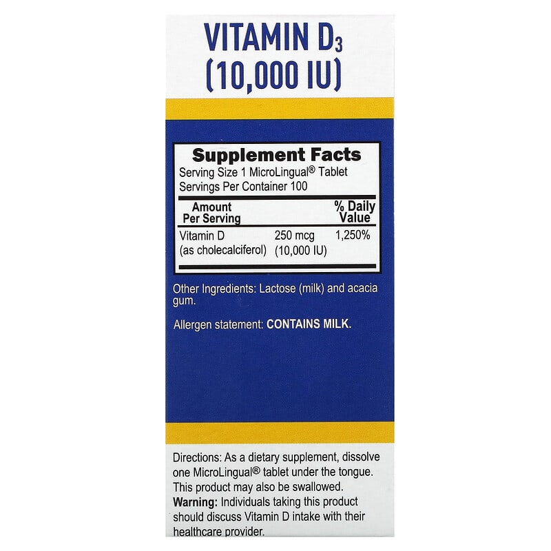 Superior Source MicroLingual Extra Strength D3 (10000IU)  100 tabs