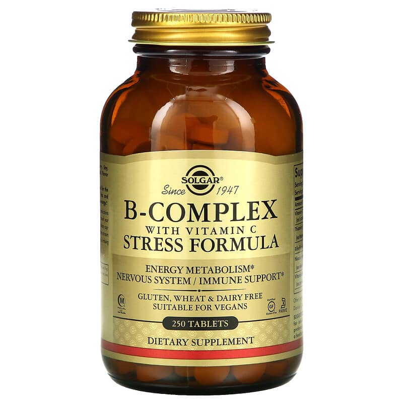 Solgar B-Complex with Vitamin C - Stress Formula  250 tabs
