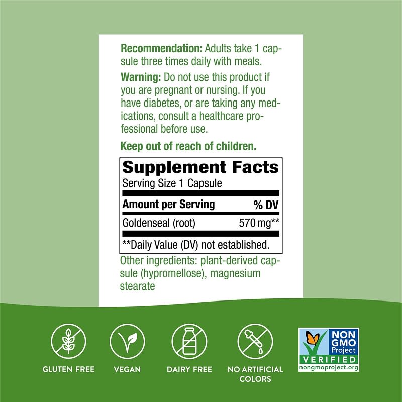 Nature's Way Goldenseal Root  100 caps