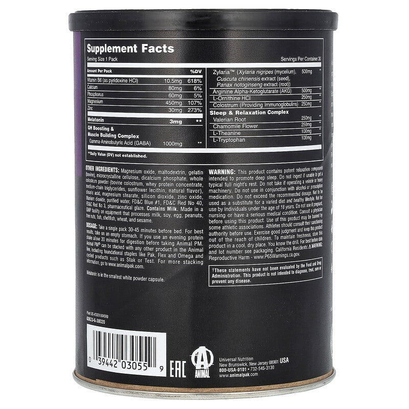 Universal Nutrition Animal PM  30 pack