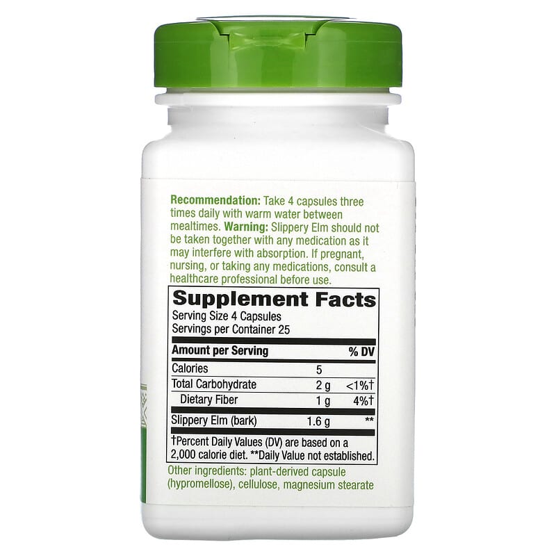 Nature's Way Slippery Elm Bark  100 vcaps