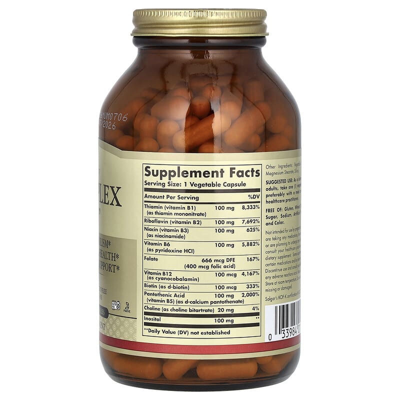 Solgar B-Complex 100  250 vcaps