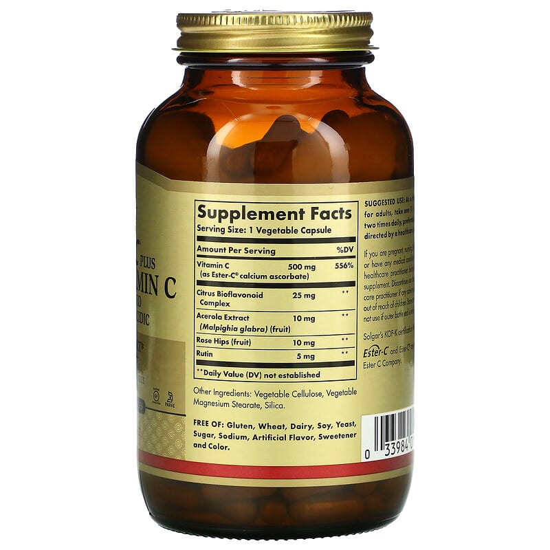 Solgar Ester-C Plus (500mg Vitamin C)  250 vcaps